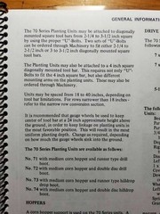 Allis-Chalmers 70 Series 71 72 73 74 Planting Unit Owner Operator Manual 573266