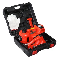 Electric Tire Tool Kit 5 Ton Hydraulic Car Jack Tire Inflator w/ Impact Wrench