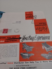 Vintage Eagle Iron Works Course Material Washer Sale Mailer Advertising BodeFinn