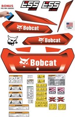 Fits Bobcat E55 Decal Kit MINI EXCAVATOR (NEW VERSION) 3M VINYL / FREE SHIPPING