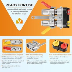 Agricultural Tractor Clamp Kit with Lever Actuated Quick Coupler for Housing