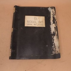 Cleveland 247 Trencher Parts Instruction Book Manual