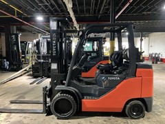 2020 Toyota 8000 LB Forklift With Side Shift and 2 Stage Mast