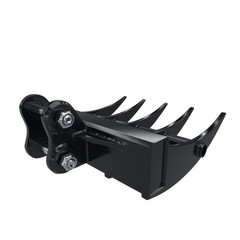 Rake Attachment For Mini Excavator 1 Ton To 1.5Ton Digger 5 Tooth with Two Pins