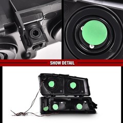 LED DRL Headlights Fit Chevy Silverado 1500 2500 3500 HD 2003-2006