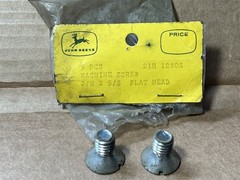 John Deere Original Equipment # 21H1240 MACHINE SCREW 3/8 X 5/8 FLAT HEAD PKG.