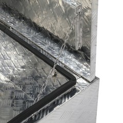 36″ Aluminum Under Body Toolbox 5 Bar Tread Silver