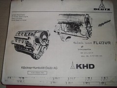 DEUTZ KHD FL413V/R ENGINE PARTS MANUAL BOOK CATALOG