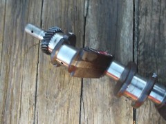 Allis Chalmers D17 AC tractor engine motor crank shaft crankshaft w/ gear *