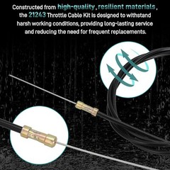 6X High Quality Throttle Cable Kit 21243 For J36 JS36 B46 BS46 Trowel Machines