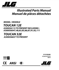 JLG Toucan 12E Boom Lift Service Repair Operators Parts Catalog Manual PDF USB