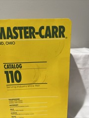 McMASTER CARR Catalog INDUSTRIAL Parts Equipment SUPPLY #110 CLEVELAND OHIO