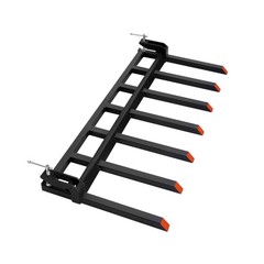VEVOR 68.5″ Clamp on Debris Forks for Buckets 4560lb Load Heavy Duty Pallet Fork