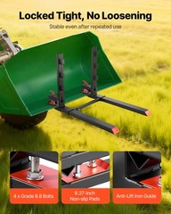 VEVOR 4000 lbs Pallet Forks 60″ Tractor Forks with Anti-Tilt & Stabilizer Bar