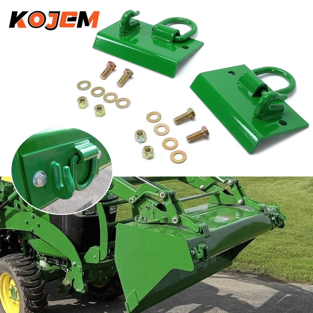 For John Deere 1025R 2032R 3320 2520 2210 Compact Tractor Bucket Hooks D Rings