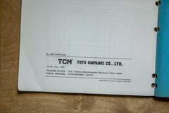 1987 TCM Forklift Truck Shop Manual C240 ISUZU Diesel ME-C240PKJAE