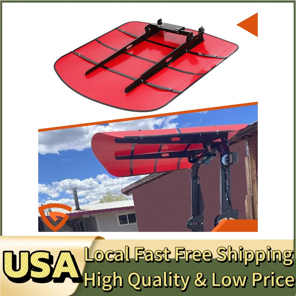 Sun Shield Tuff Top Tractor Canopy For 2″ x 2″ or 2″ x 3″ ROPS 48″ X 52″ Red NEW