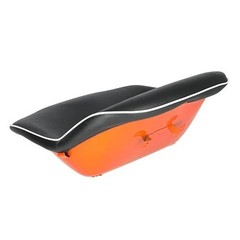 Seat Vinyl Black with Orange fits Kubota L2550 L2650 L3600 L4200 34200-18400