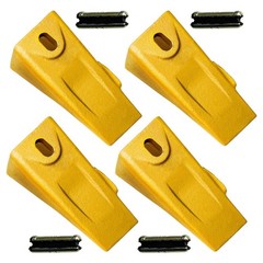 6737325 Bobcat Style Bucket Teeth w/ Pins Fits Mini Excavator / Skid Steer -4PK