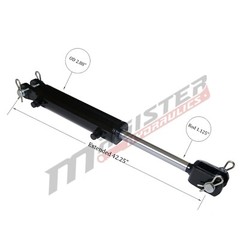Ag Clevis Hydraulic Cylinder Welded Double Acting 2.5″ Bore 16″ WBC 2.5×16 NEW