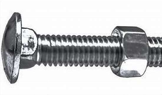 Quantity (5) 7/16″ x 1-3/4″ Grade 5 Carriage Bolt & Nuts Haybine Guard Bolts