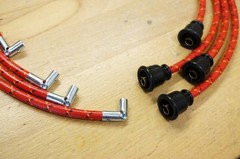 JI Case SC Cloth Covered Copper Spark Plug Wire Set For Use with Magneto