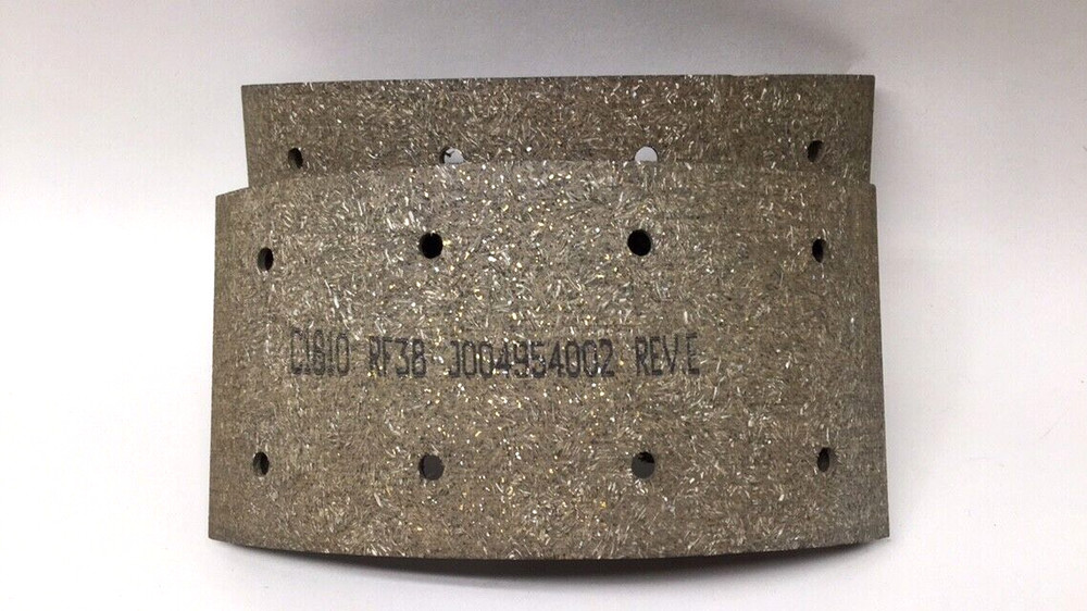 Ametek J004954002 Gemco Brake Lining Set Countersunk For 8 Brass Fasteners 4″Wid