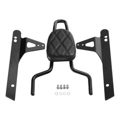 Black Detachable Passenger Backrest Sissy Bar for Dyna Street Bob 2006-2017