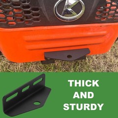KSWLOR Heavy Duty Universal Zero Turn Lawn Mower Trailer Hitch matte black