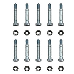 13865 Qty 10: 2-1/8″ x 5/16″ Shear Pin with Nut Fits Snapper