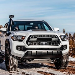 Front Hollow Grill Matte Black ABS for 2016-2022 Tacoma with Letters