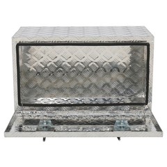 30″ ATV Aluminum Under Body Toolbox 5 Bar Tread Silver