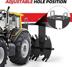 Heavy Duty Disc Plow Harrow with 2″ Receiver Hitch Mount for ATVs /UTV ,Tractor