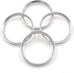 73.1mm to 67.1mm Hub Centric Rings Aluminum Silver for Hyundai Kia Mazda 4 Pack