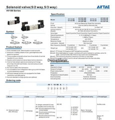 AirTAC 12V 24V 110V 220V Pneumatic Electric Solenoid Air Valve 5 Way 2 Position