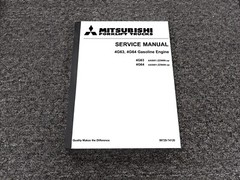 Mitsubishi 4G63 4G64 Gas Engine Shop Service Repair Manual SN AA0001-ZZ9999-Up