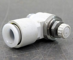SMC AS2211F-N02-05S Flow Speed Control Valve Elbow 1/4″ 48J216 Lot of Four (4)