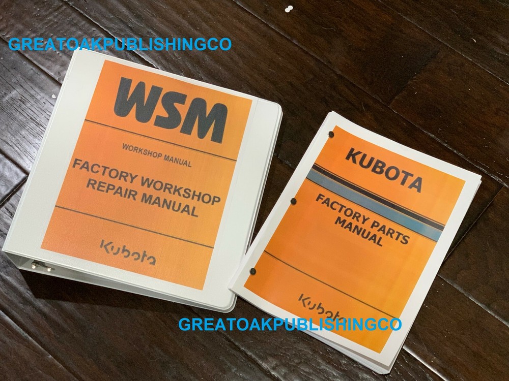 Kubota L4330 Service Manual Repair Workshop Shop Book & Parts Manual in Binder