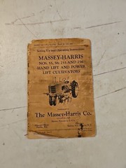 1942 Massey-Harris 55, 56, 255, 256 Cultivators Setting Up OPERATING Instruction