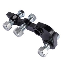 Single L-shaped Bracket fits for Mini Excavator Hydraulic Clip Thumb Three Holes