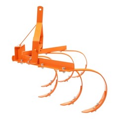 Cultivator with 6 Spring Steel Shanks 3 Point Quick Hitch Adujustable 18in-40in
