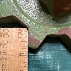 John Deere PK1484H Chain Sprocket 1” shaft 9 teeth approx 5-1/2” diameter