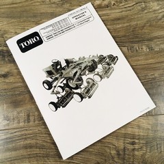 Toro ParkMaster 5 7 9 General Tractor Operators Manual Owners Maintenance Book