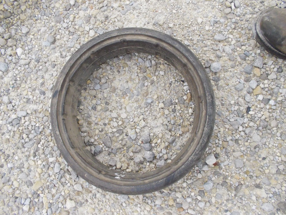 Solid rubber tubeless tractor farm implement tire 13 1/4″ 4 3/8″ 3 3/8″ planter