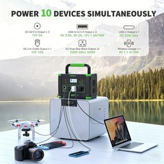EBL 500W 519Wh Lithium-ion Battery Power Station Portable Solar Generator RV