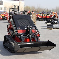 HT Mini Skid Steer Loader Tracked 13.5HP B&S EPA Gas Engine for Gardens Farming