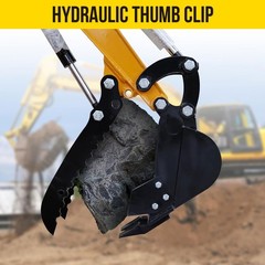 Hydraulic Thumb Clip Mn Steel Mini Excavator Single Hole Hydraulic Thumb Clip