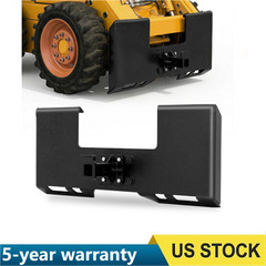 3/8″ Thick Skid Steer Mount Plate W/ 2″ Trailer Hitch Receiver Attachment