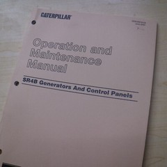CATERPILLAR SR4B GENERATOR PANEL Owner Operator Operation Maintenance Manual CP