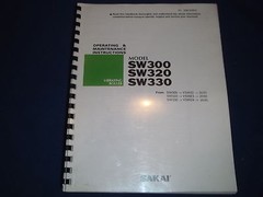 SAKAI sw300 sw320 sw330 VIBRATING ROLLER OPERATION & MAINTENANCE BOOK MANUAL